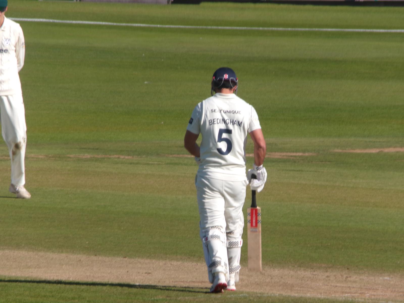 David Bedingham in the middle for Durham
