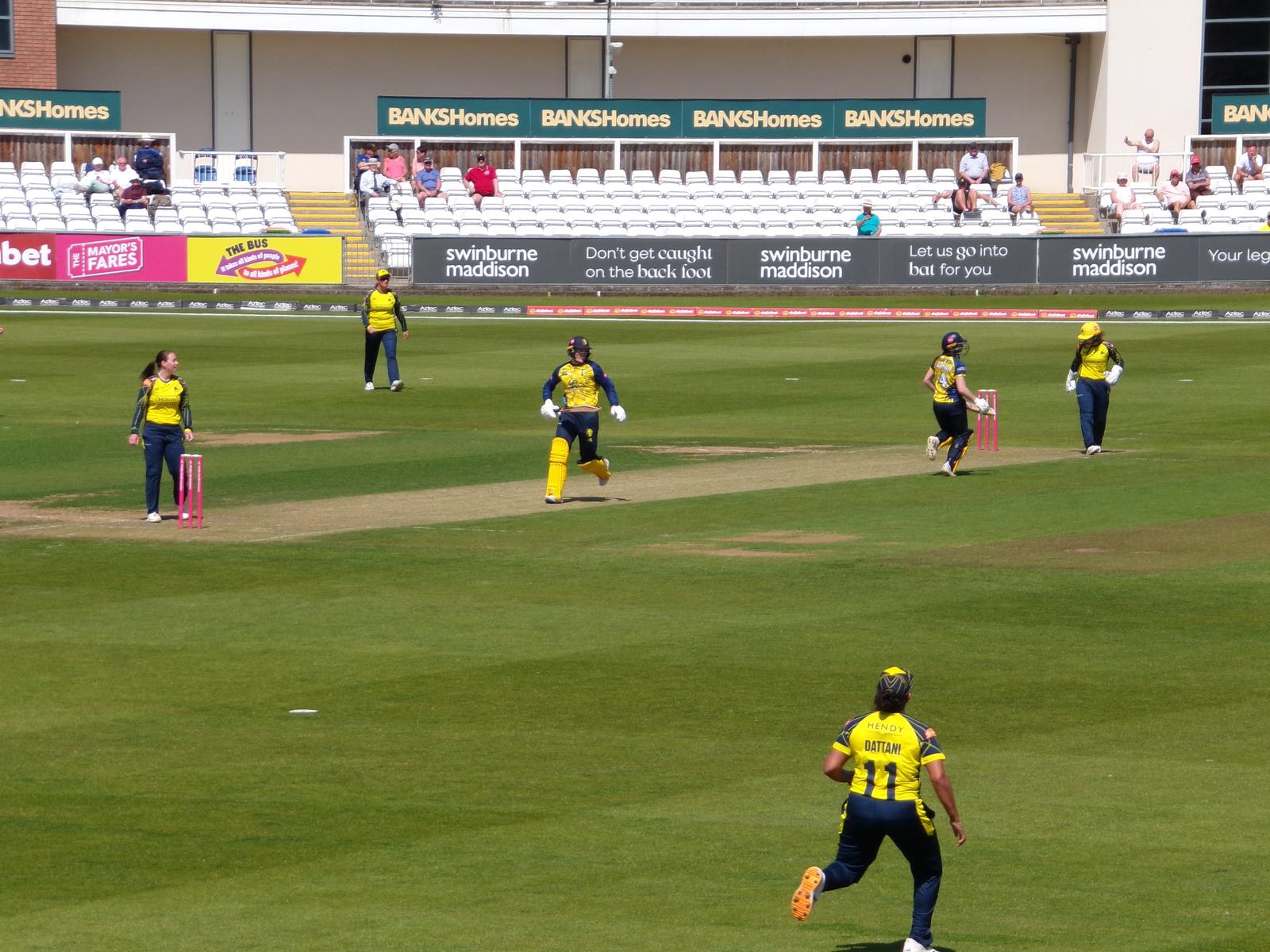 Durham soared to a 32-run success against Hampshire