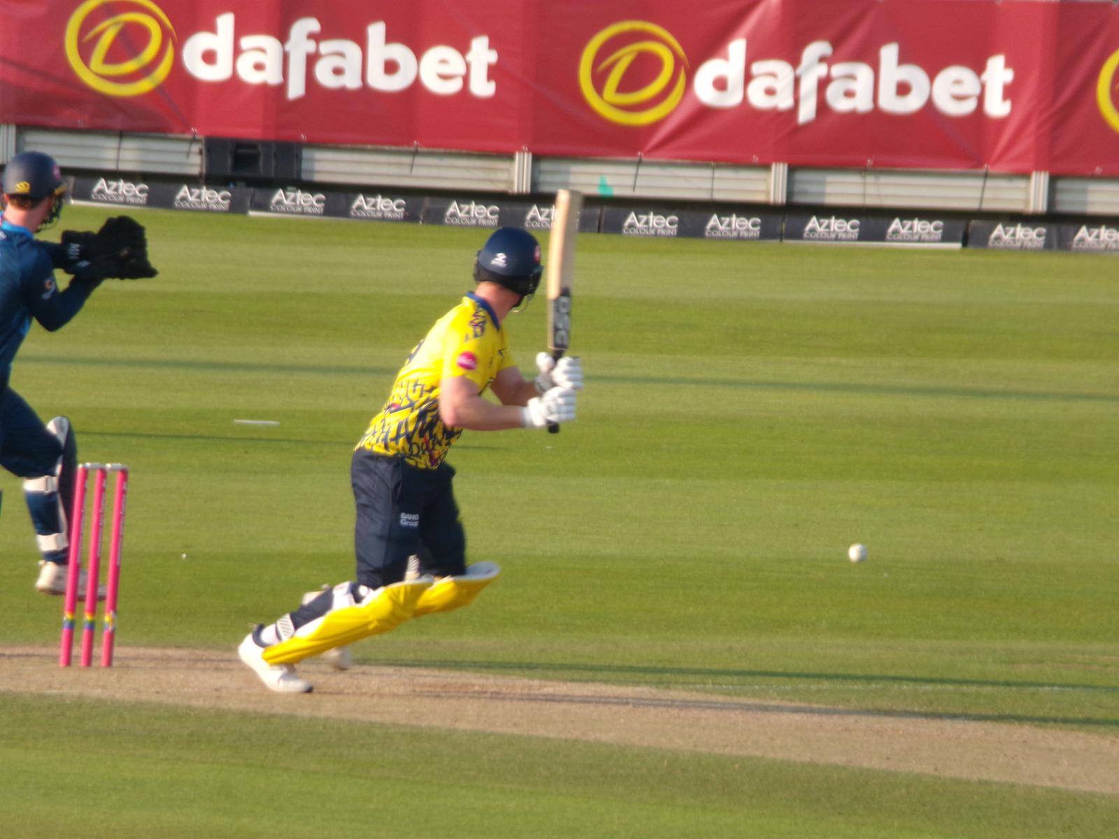 Jimmy Neesham batting for Durham in the T20 Blast.