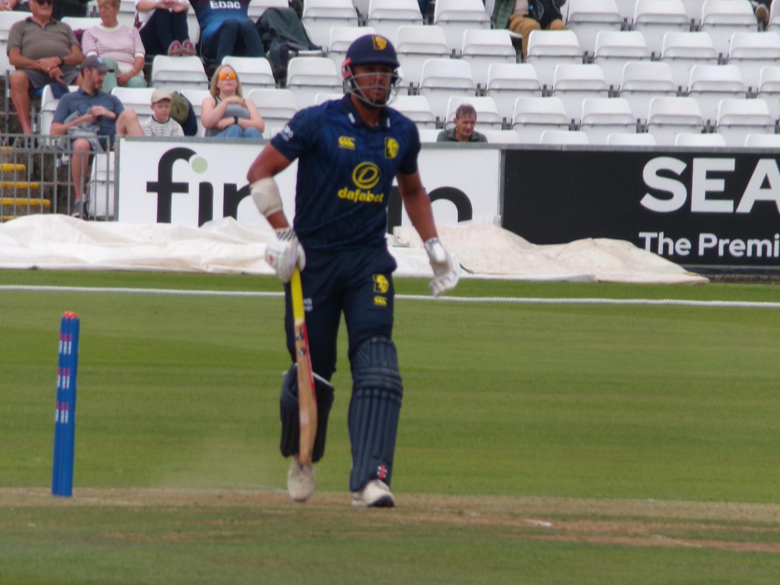 Emilio Gay during the Metro Bank One Day Cup game against Warwickshire.