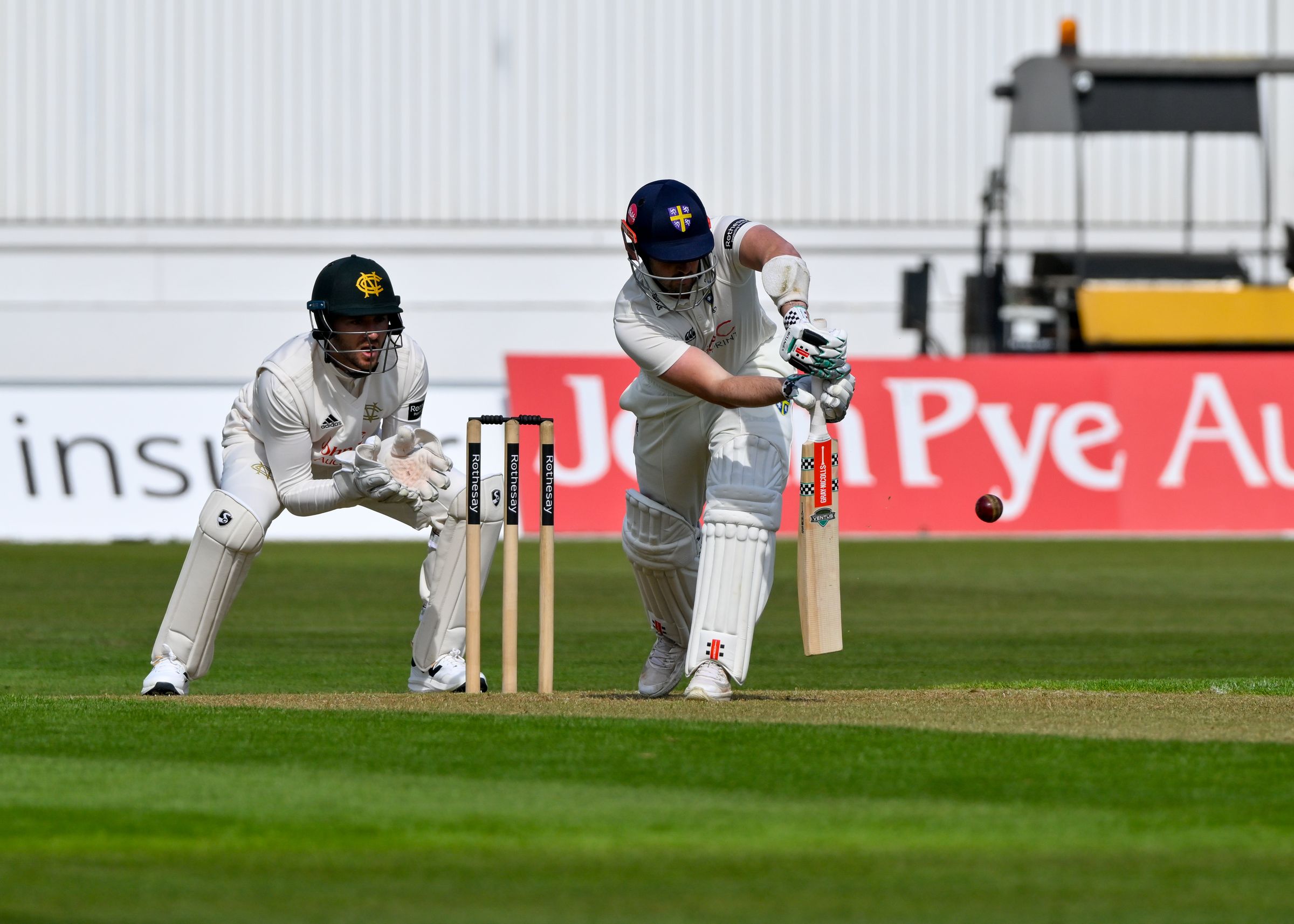 Colin Ackermann in action during the Rothesay County Championship clash with Nottinghamshire at Trent Bridge in 2025