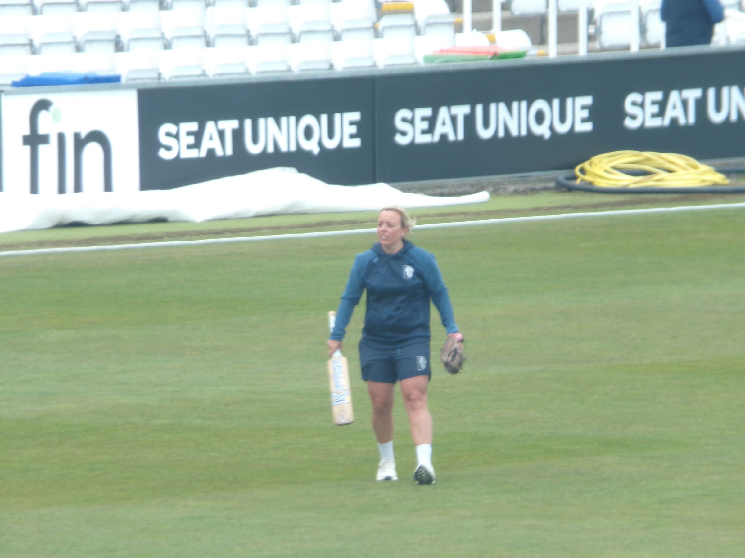 Durham Head Coach Dani Hazell leading training