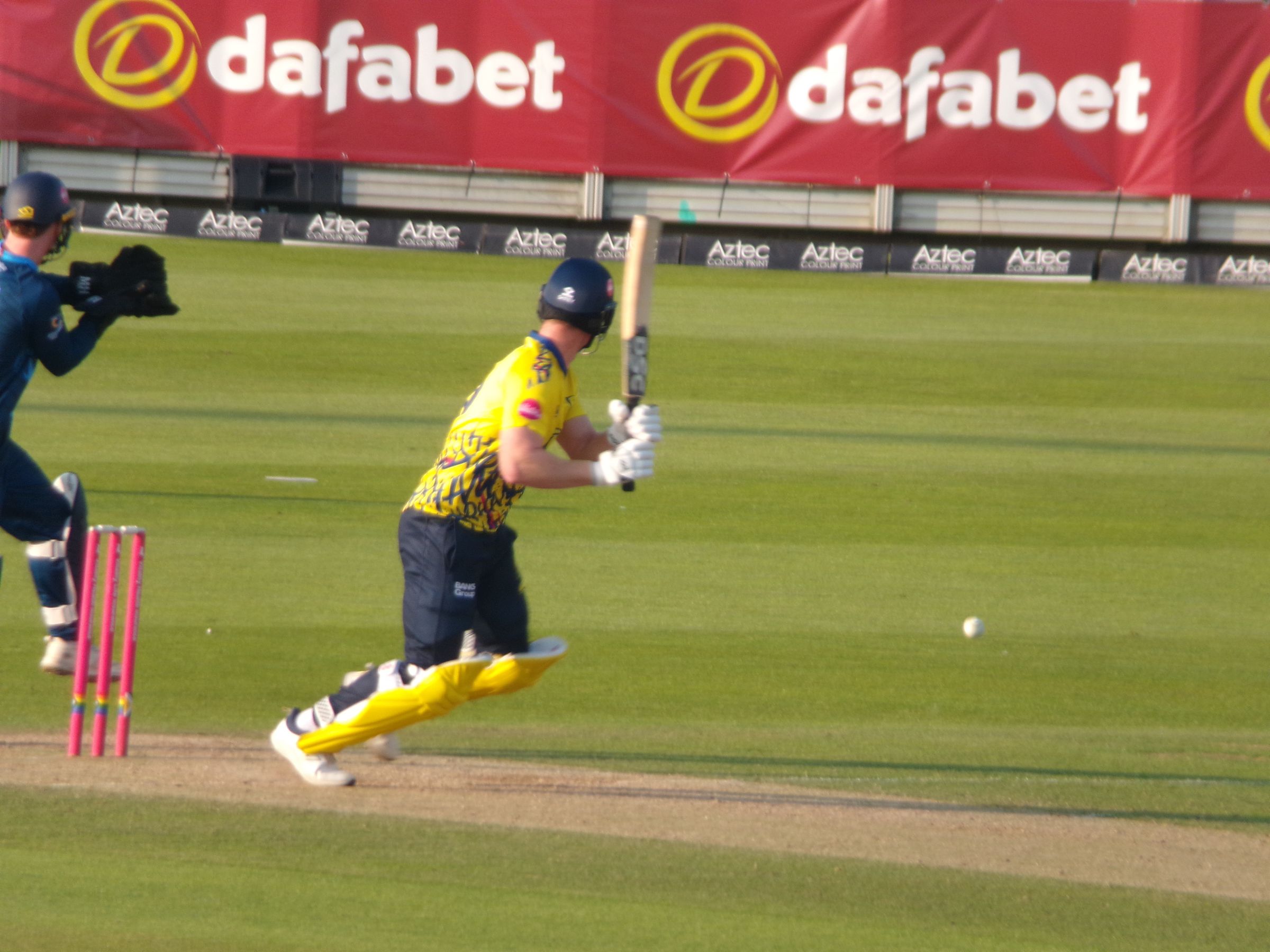 Jimmy Neesham batting for Durham in the T20 Blast.