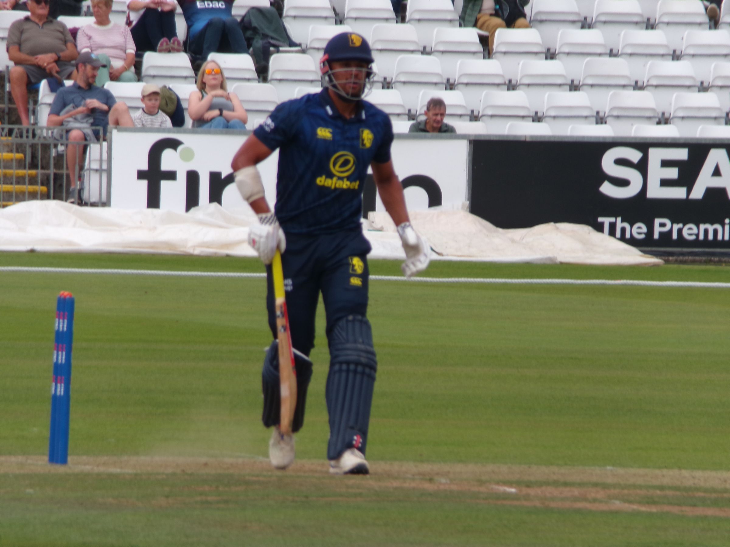 Emilio Gay during the Metro Bank One Day Cup game against Warwickshire.